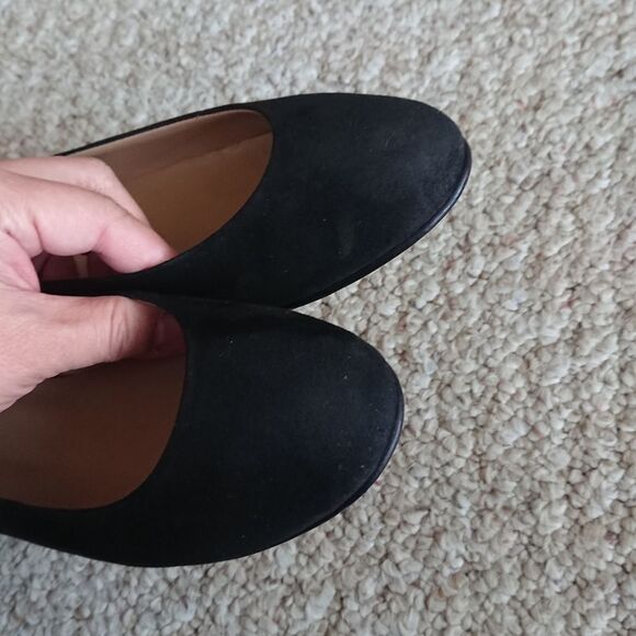 AC Andrea Carrano BABY BLACK SUEDE flat size 36.5 - Picture 7 of 12